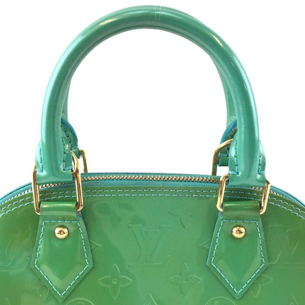 Alma Bb Top Handle Satchel Vernis Cross Body Bag - Picture 5 of 13